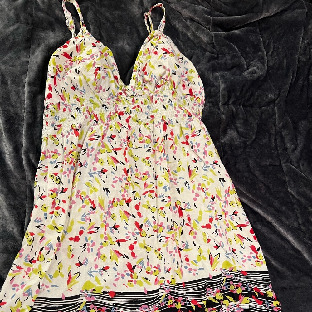 Adorable Dress multicolored sz xl         worn once & washed. 💯 cotton